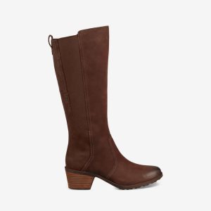 Teva Anaya Tall Waterproof Damen Stiefel Schokolade Braun (Österreich)